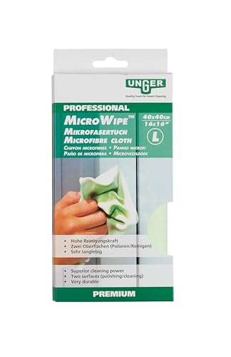 UNGER Black Series 79050 Microfaser-Glastuch 40x40