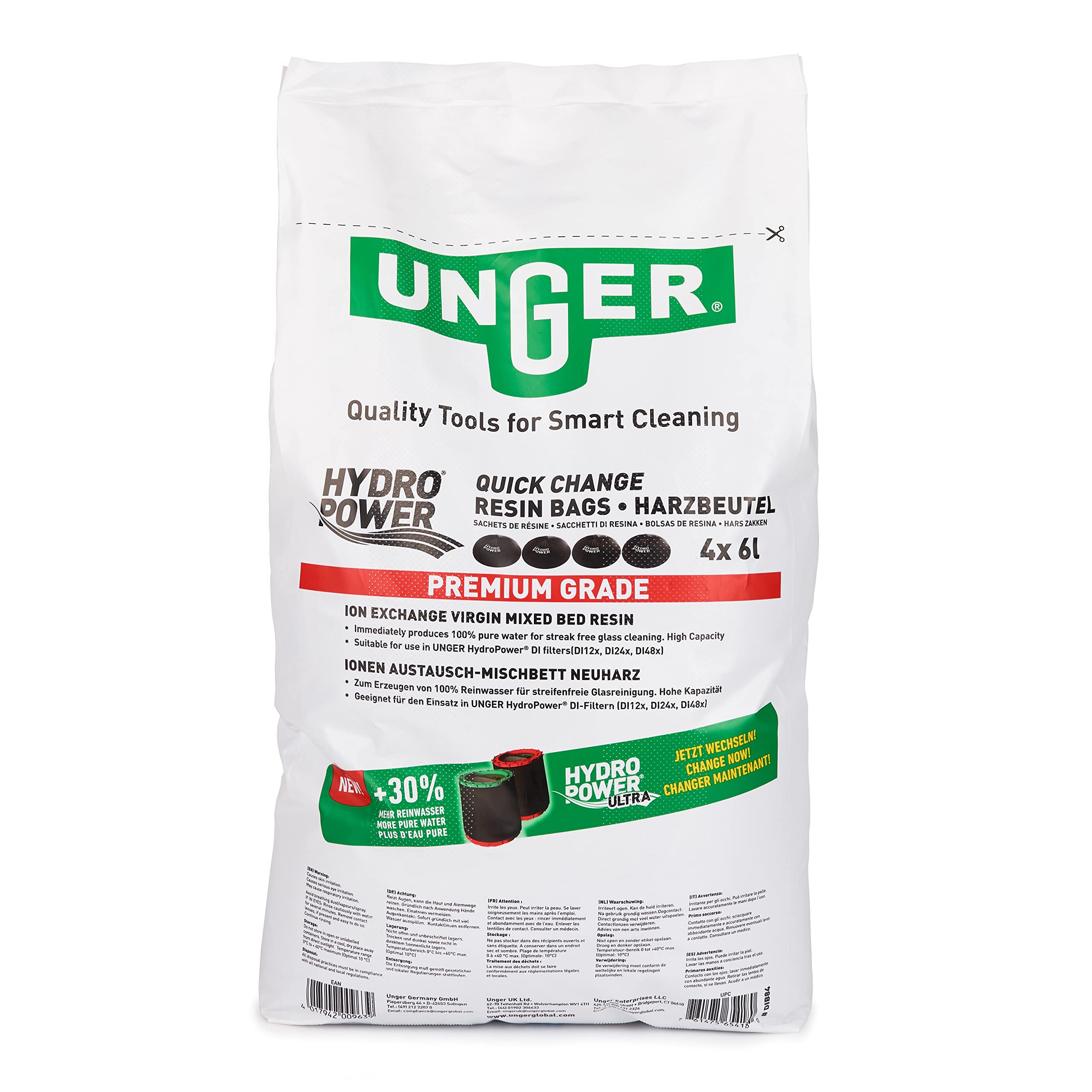 Unger QuickChange DIB84 Harzbeutel 24 L 4 Stück