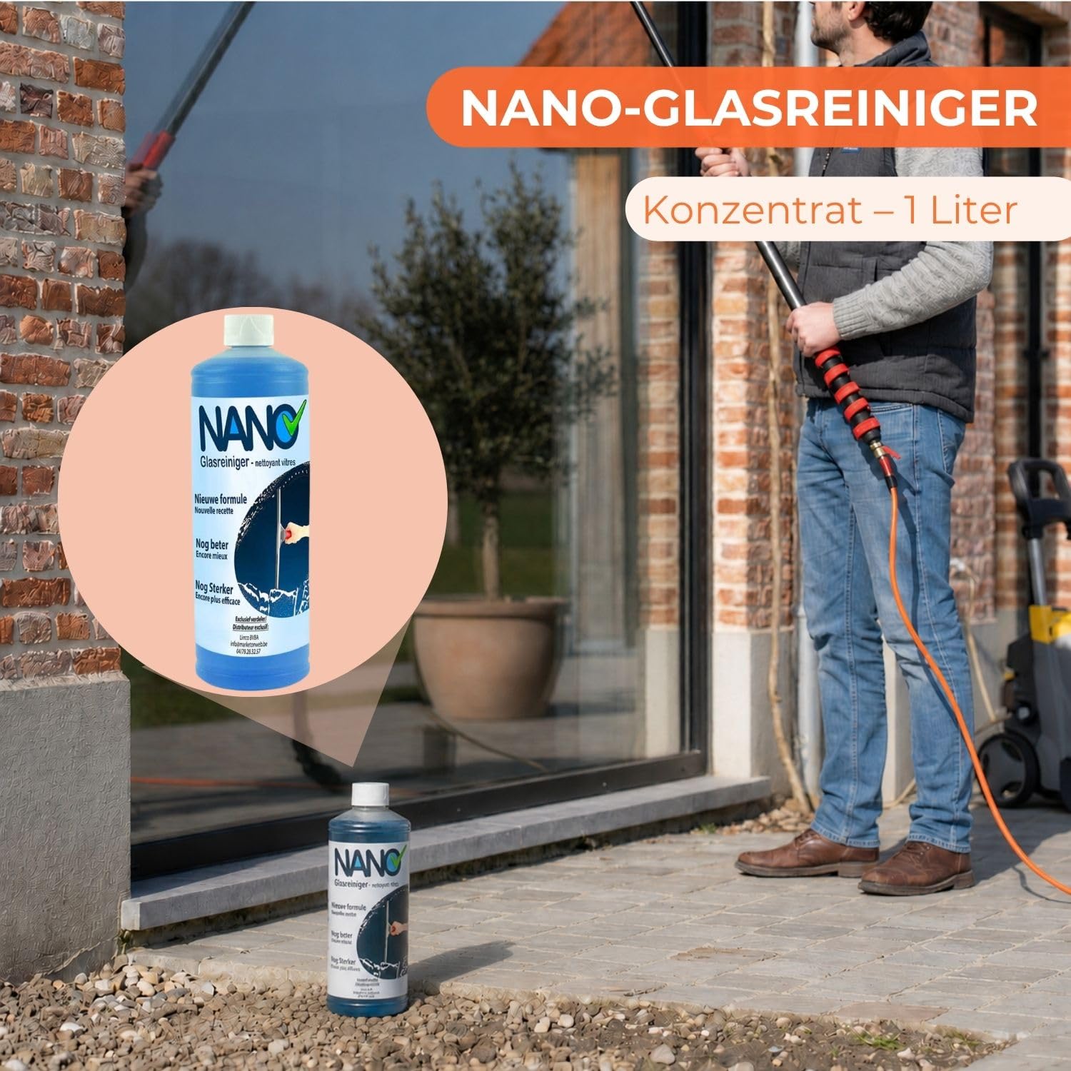 Aquascopic Nano Glasreiniger Konzentrat 1L streifenfrei