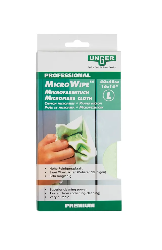 UNGER Black Series 79050 Microfaser-Glastuch 40x40