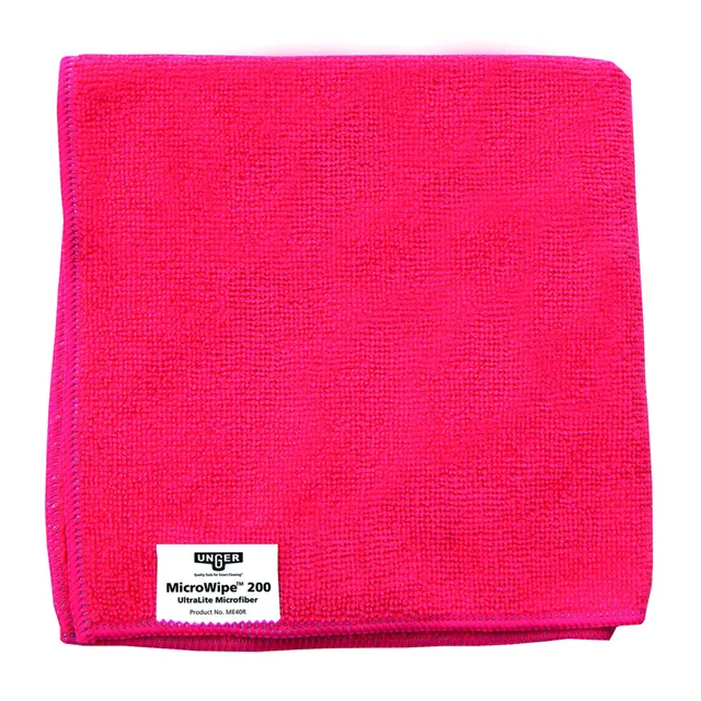 UNGER SmartColor MicroWipe ME40R Tuch 40x40 pink robust