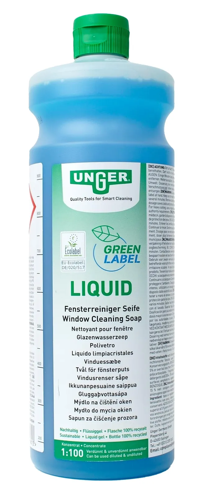 Unger Green Label Liquid Glasreiniger Konzentrat 1 L