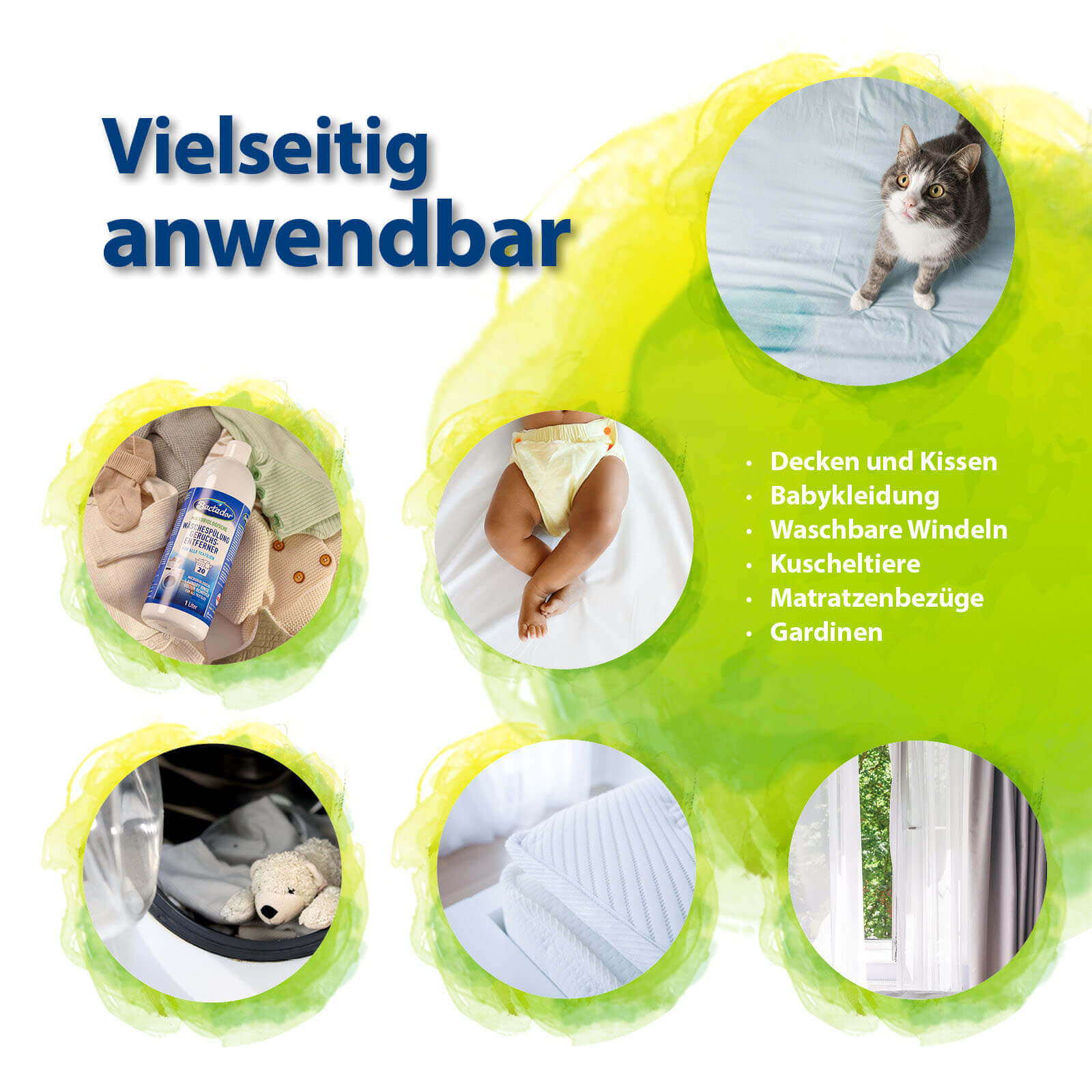 Bactador Frische-Set Geruchsentferner Wäschespülung Haushalt