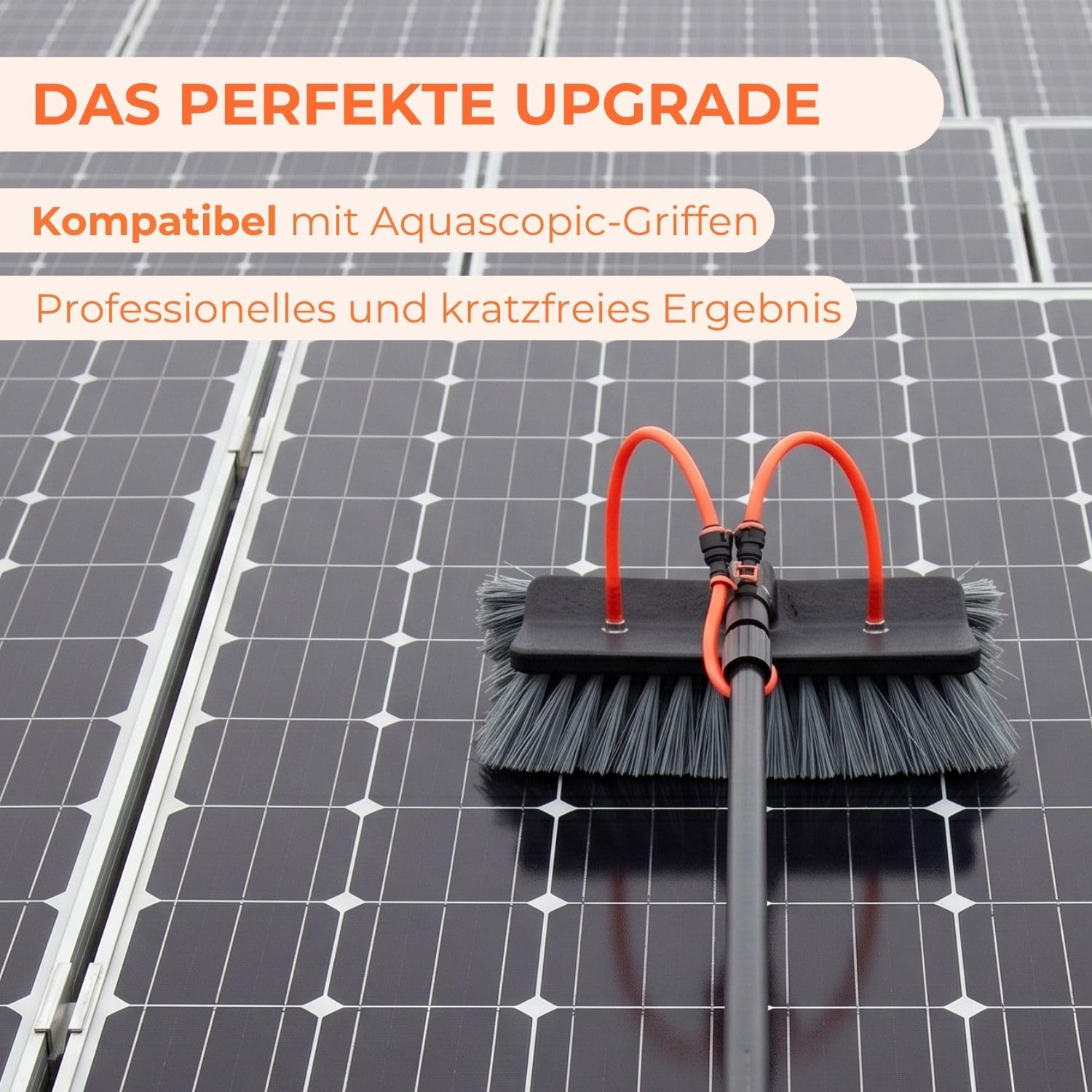 Aquascopic Silver Solarbürste weich wasserführend Glas