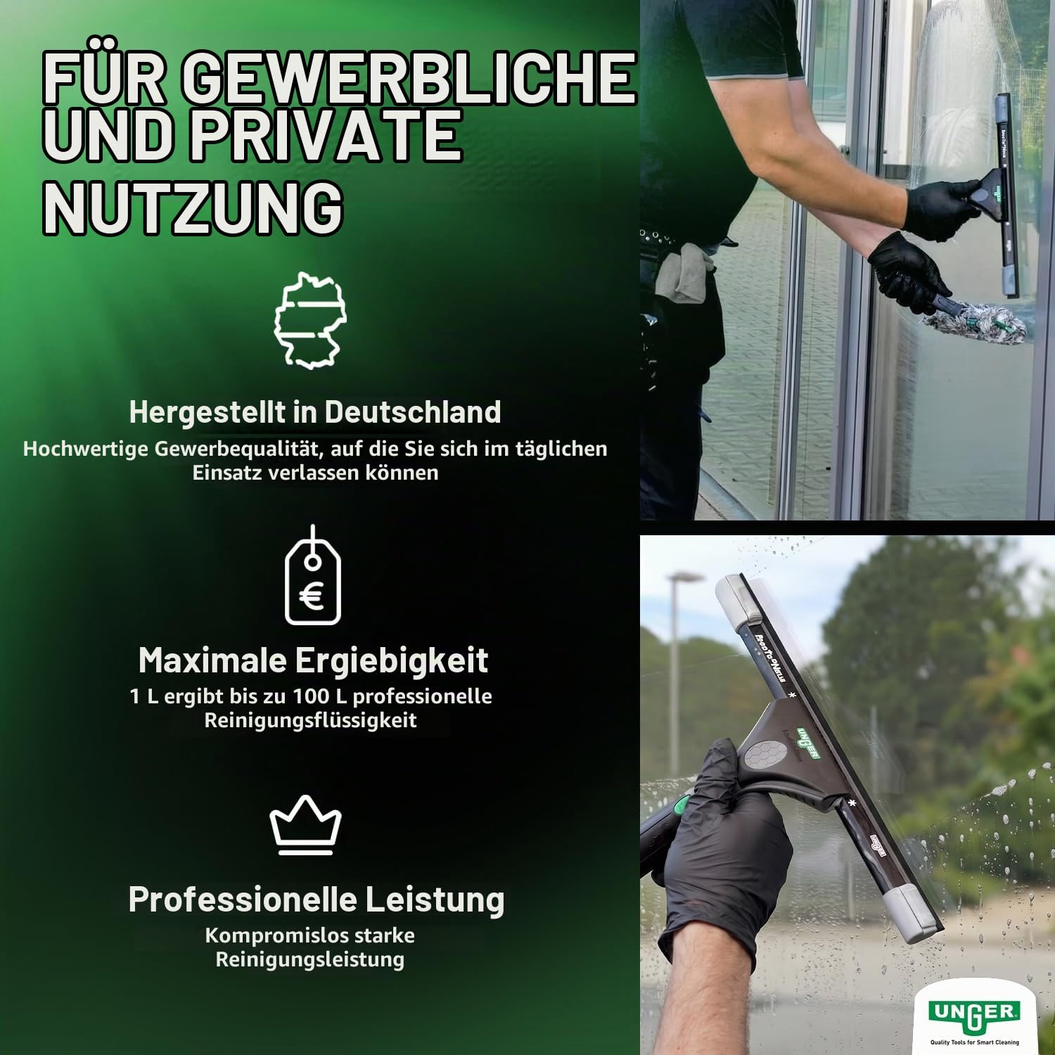 Unger Ninja Liquid Glasreiniger Konzentrat 1 L 1:100
