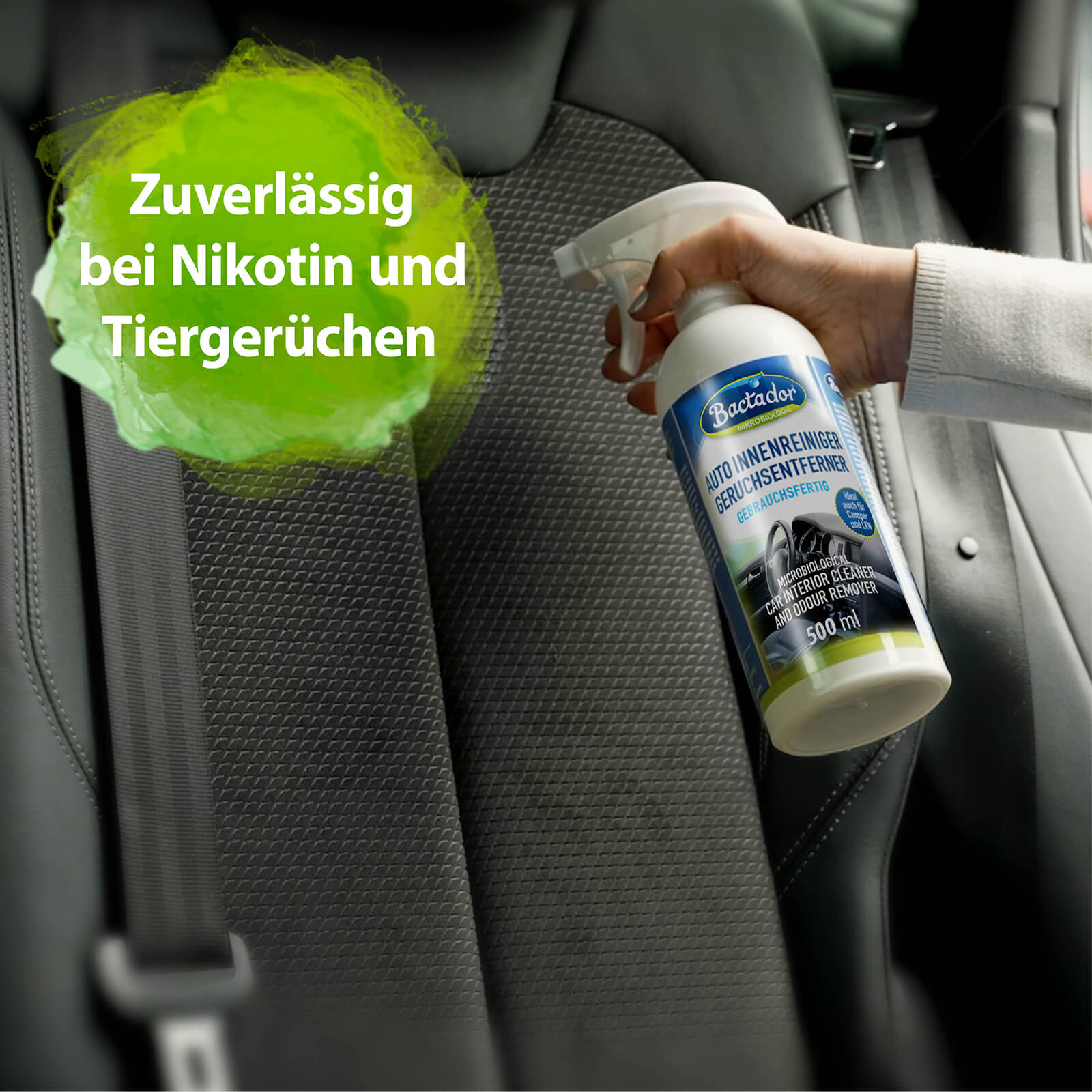 Bactador Auto Innenreiniger Geruchsentferner 500 ml für Polster