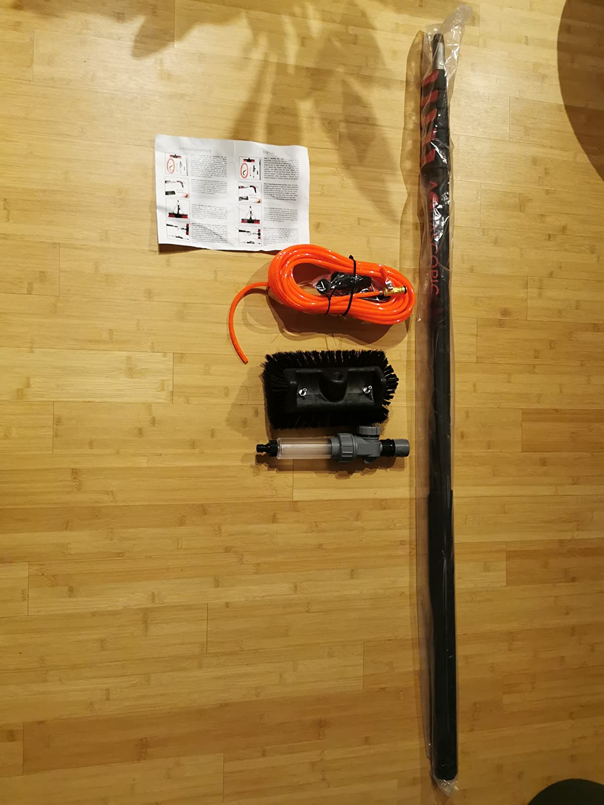 Aquascopic Silver Teleskopstange 7,2 m Set mit Bürste
