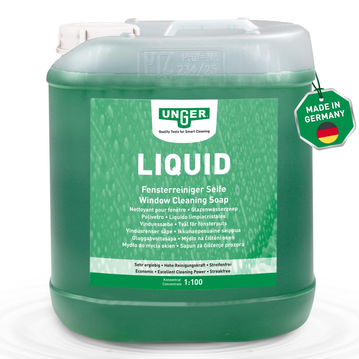 UNGER Black Series UNGERs Liquid Glasreiniger Konzentrat 1L 1:100