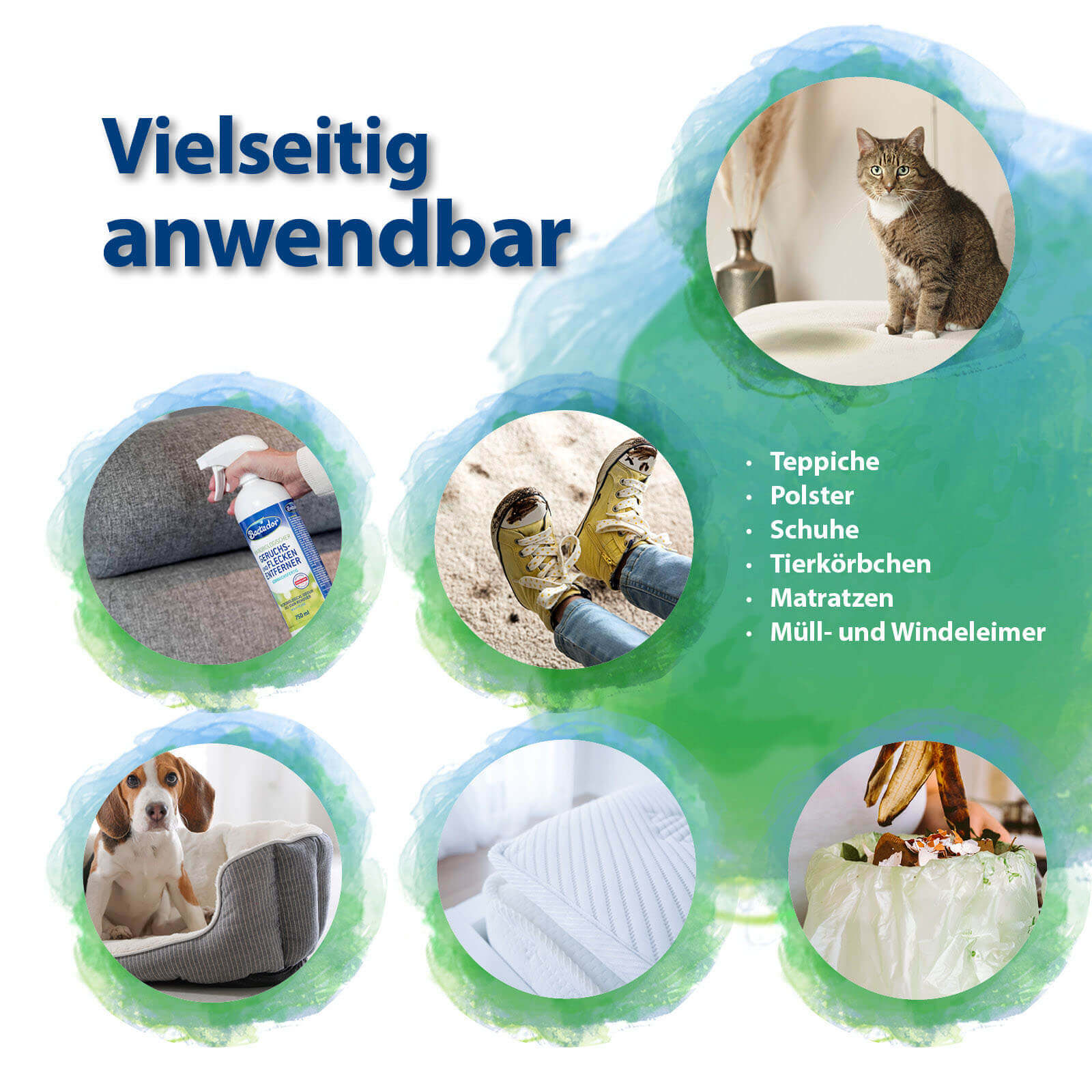 Bactador Geruchs- und Fleckenentferner Enzymreiniger 3er Pack