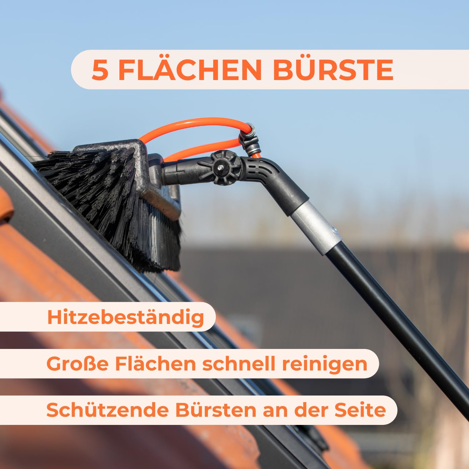 Aquascopic Silver Teleskopstange 7,2 m Set mit Bürste