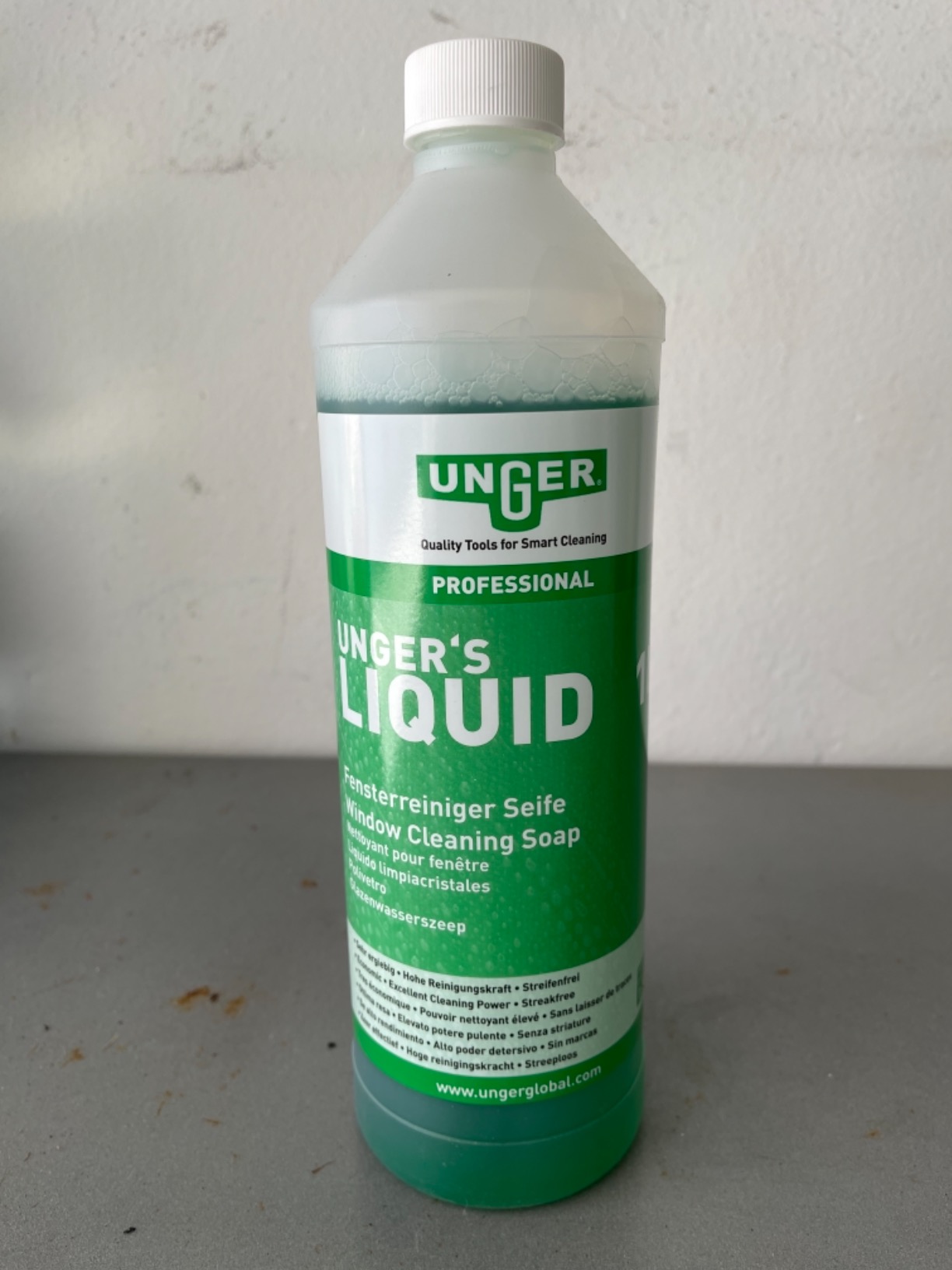 UNGER Black Series UNGERs Liquid Glasreiniger Konzentrat 1L 1:100