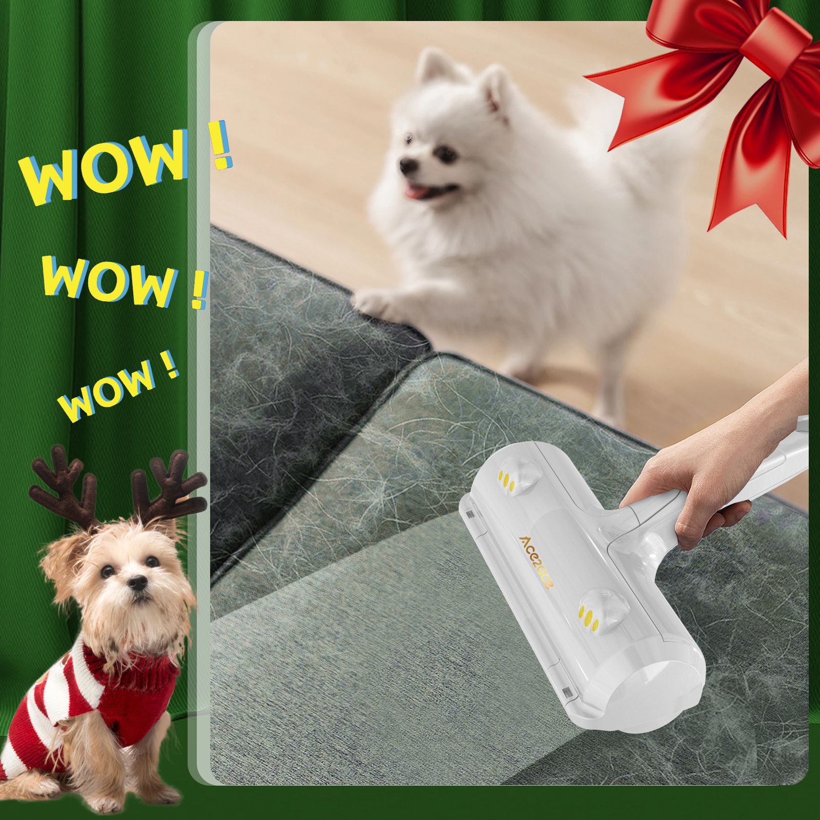 ACE2ACE Tierhaarrolle Sofa Teppich Selbstreinigung Geschenk