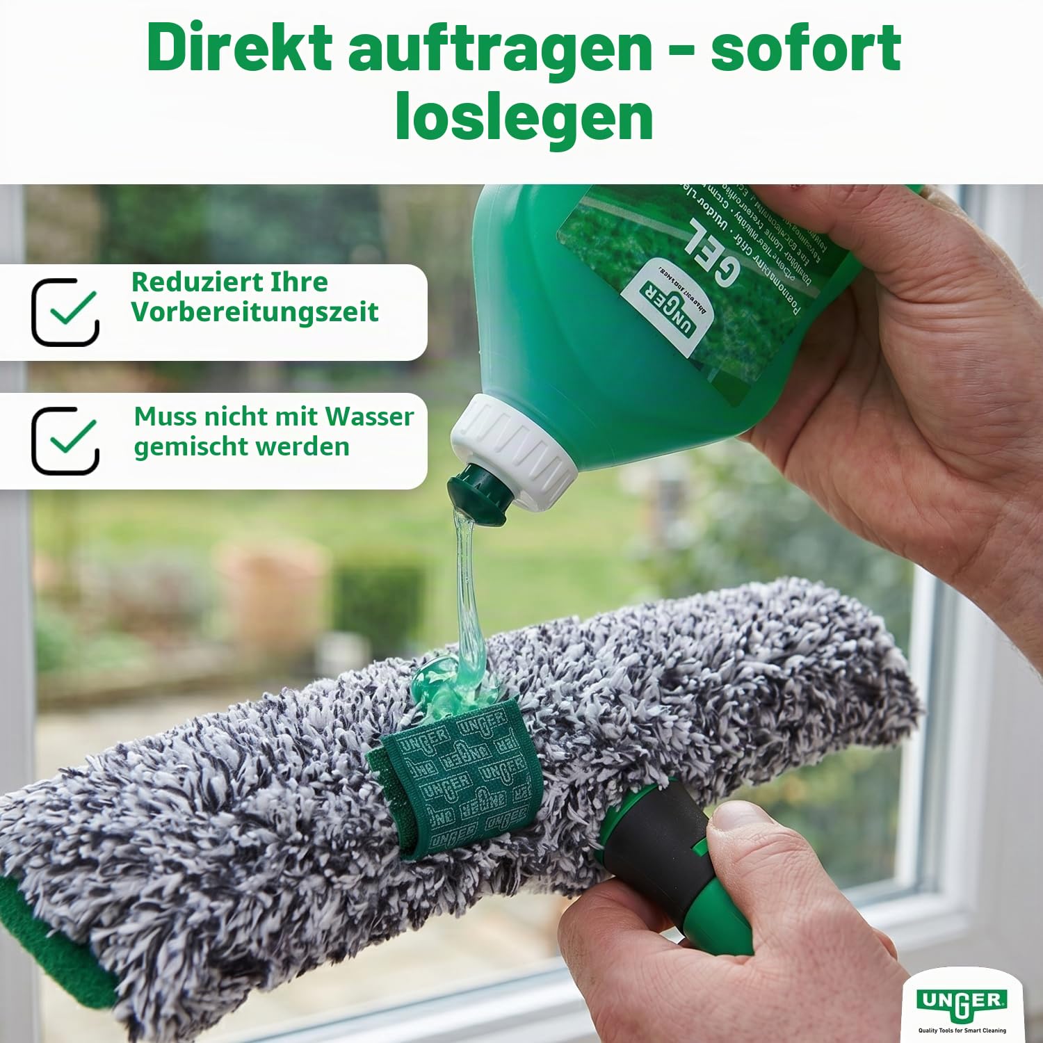 Unger FG050 Glasreiniger Gel 0,5L pH-neutral