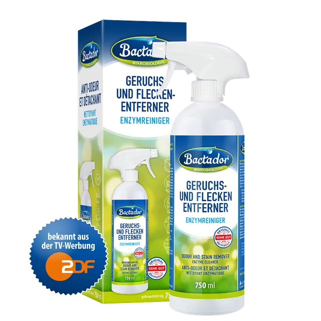 Bactador Geruchs- Fleckenentferner Spray 750 ml Enzymreiniger