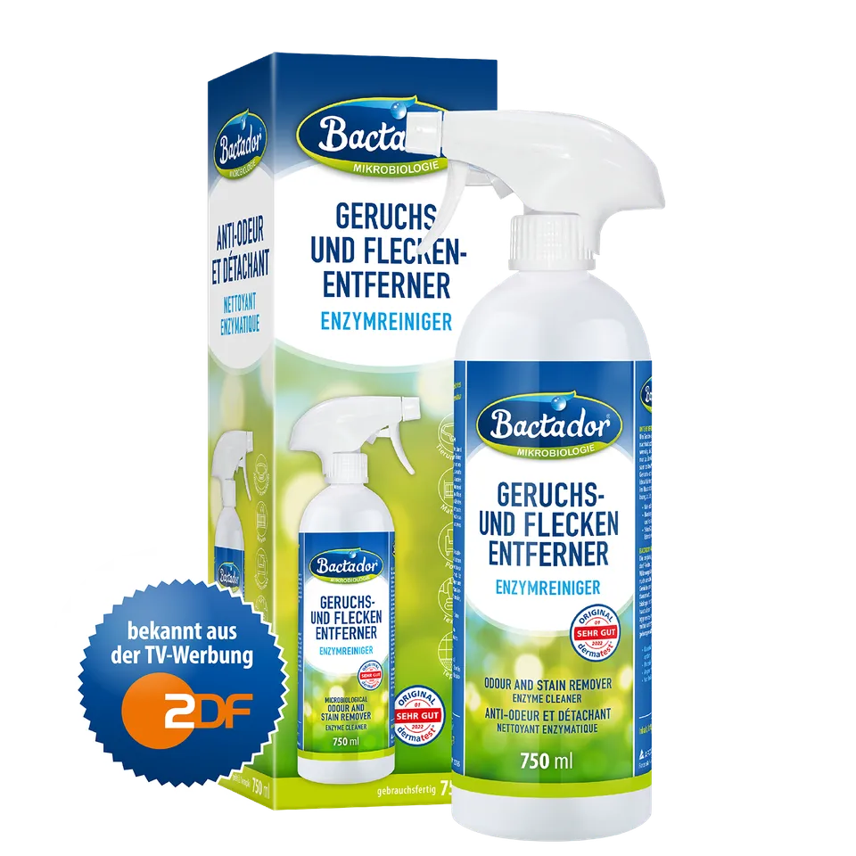 Bactador Geruchs- Fleckenentferner Spray 750 ml Enzymreiniger