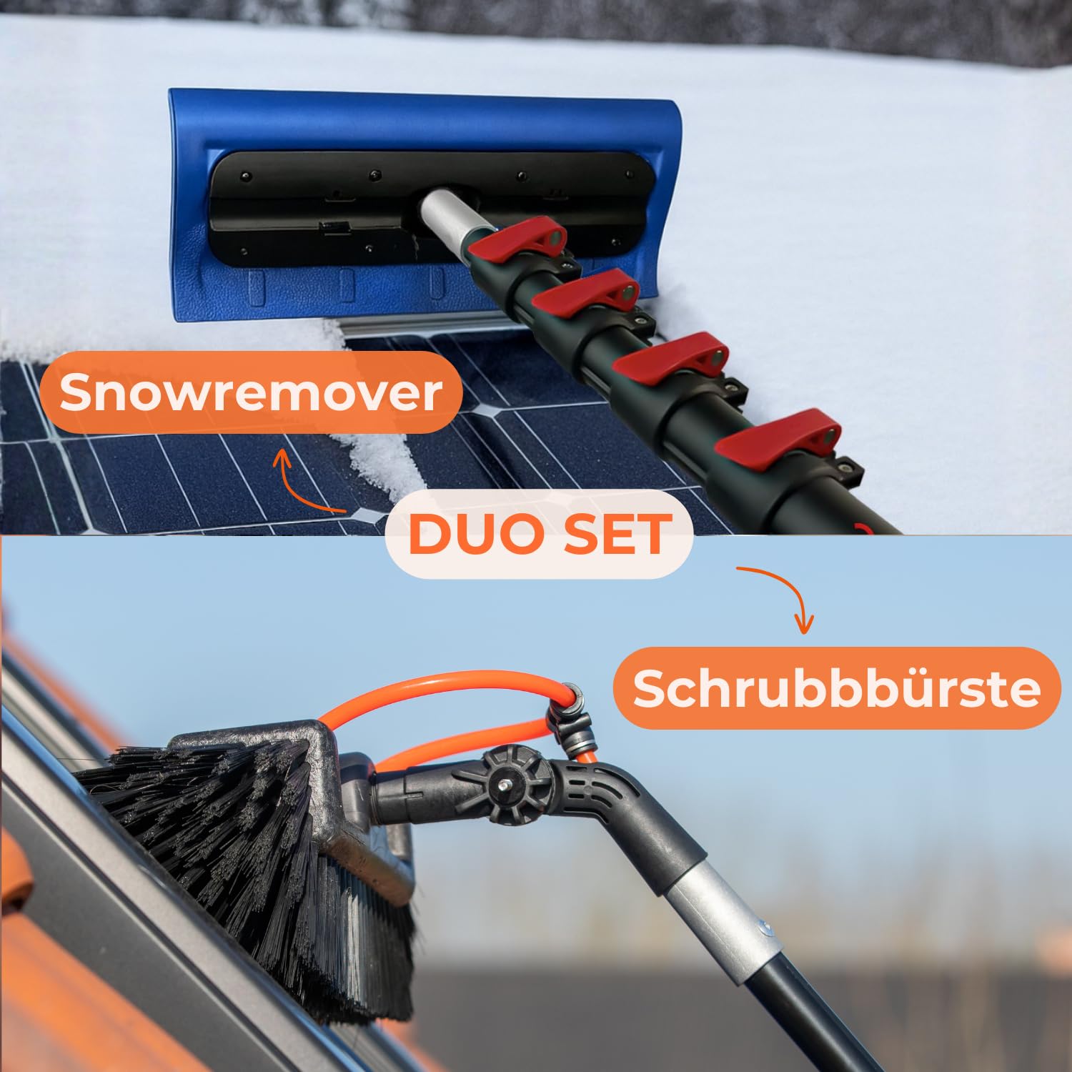 Aquascopic Silver Teleskopstange 8 m Duo Set Alu