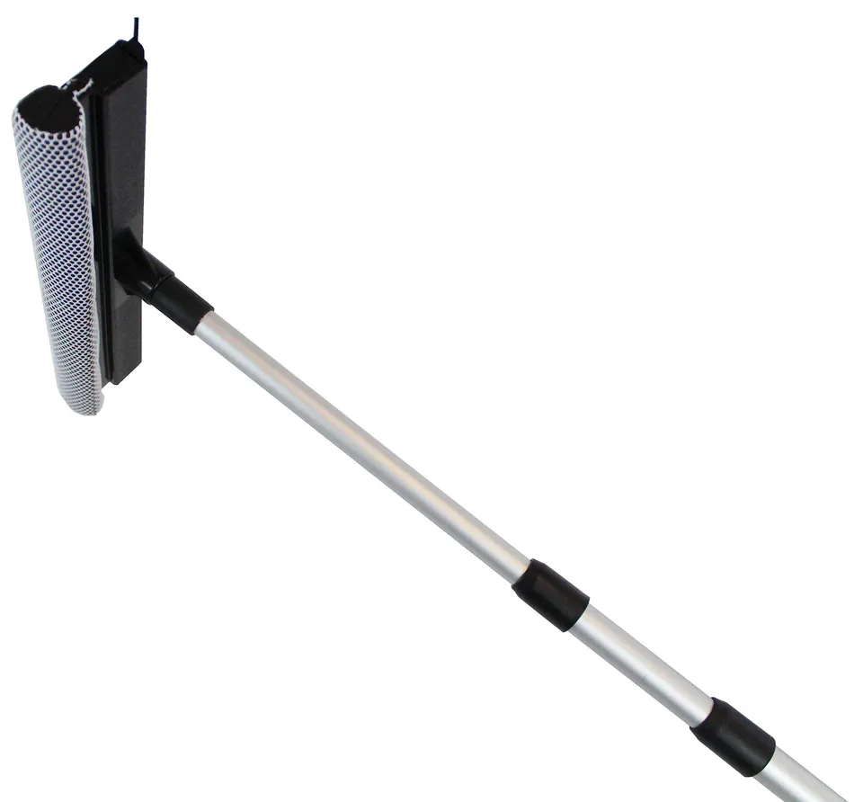 Pullach Teleskopstange 4 m Fensterwischer Set 37 cm Alu