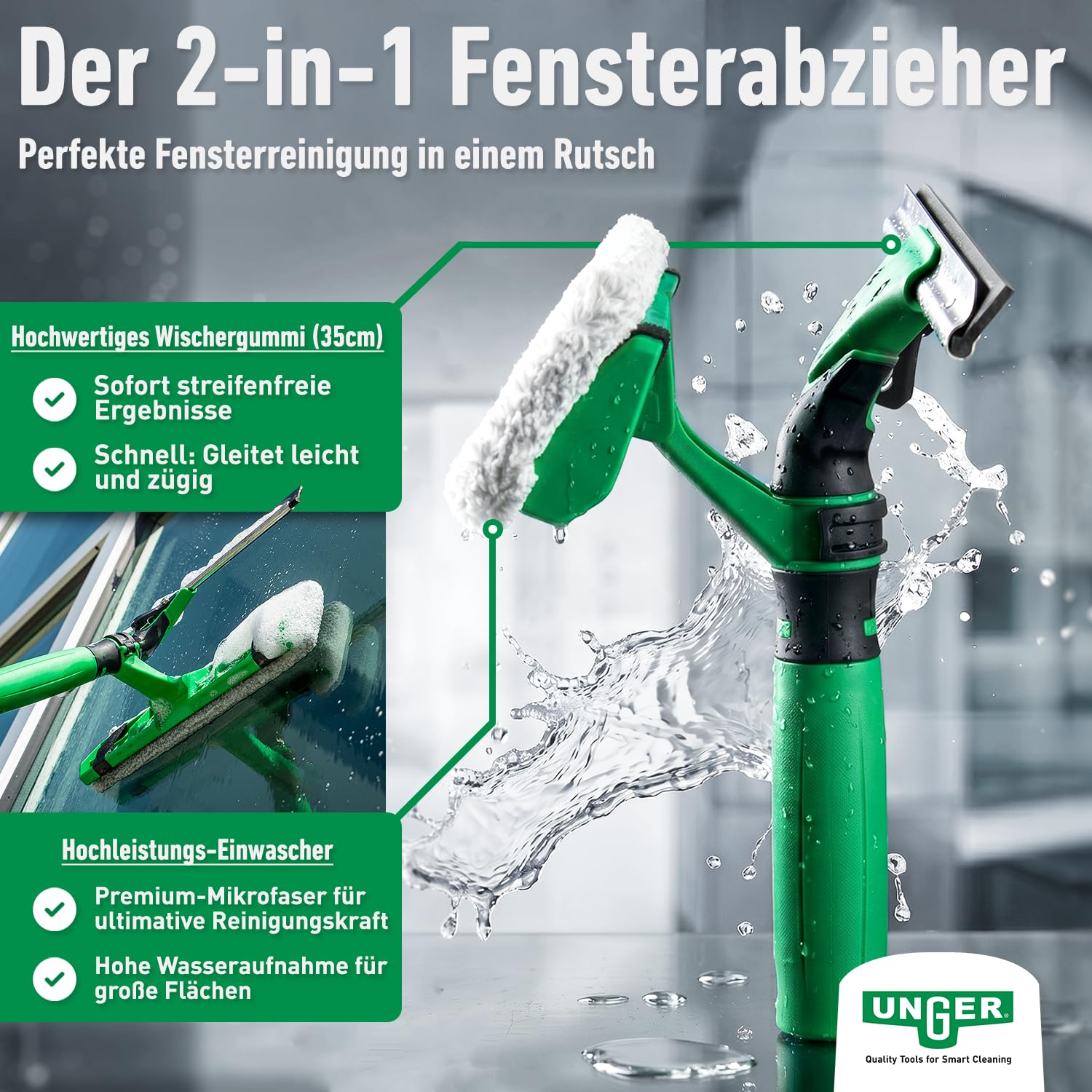 Unger AK130 Wintergarten Reinigungsset 6-teilig 6 m