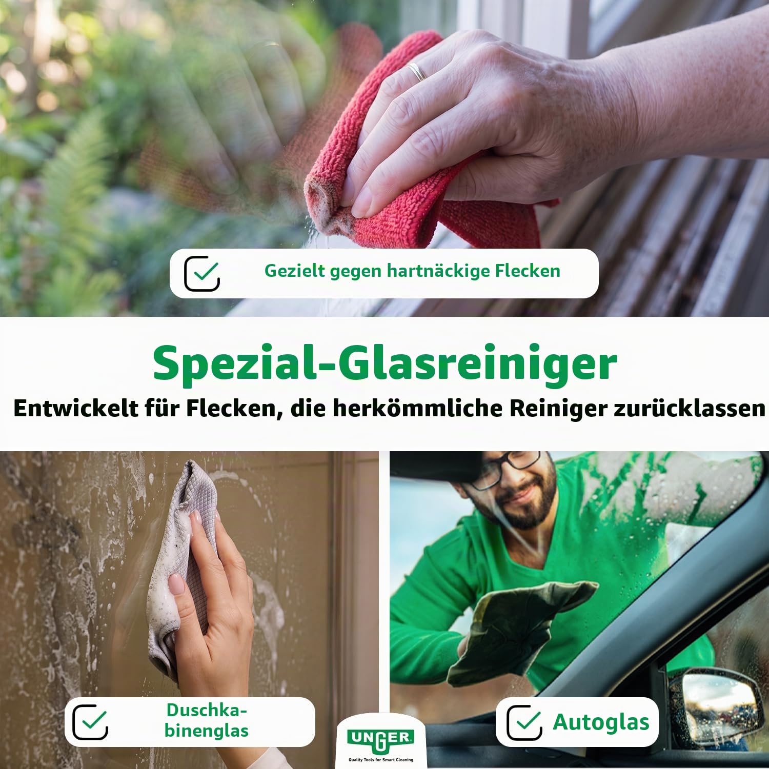 Unger RubOut Glas-Kalkentferner 0,5 L gegen Kalk
