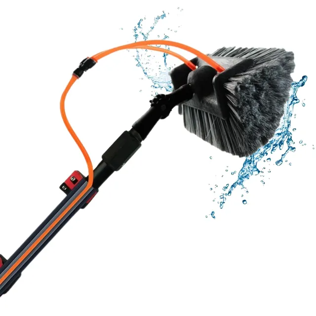 Aquascopic Silver Teleskopstange 7,2 m Set mit Bürste