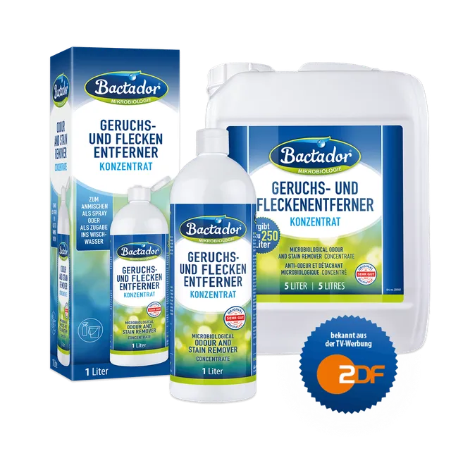 Bactador Geruchs- und Fleckenentferner Konzentrat 1 Liter mikrobiologisch