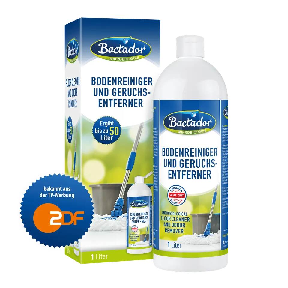 Bactador Bodenreiniger Geruchsentferner 1 Liter für Tierhaushalt
