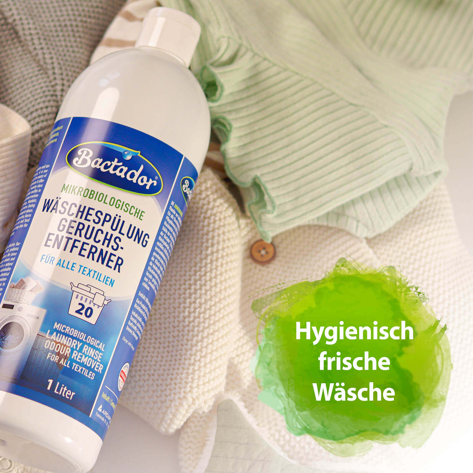 Bactador Frische-Set Geruchsentferner Wäschespülung Haushalt
